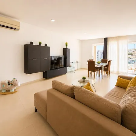 아파트 St Julian's Seafront 2br Spinola - Bbq & Peaceful *