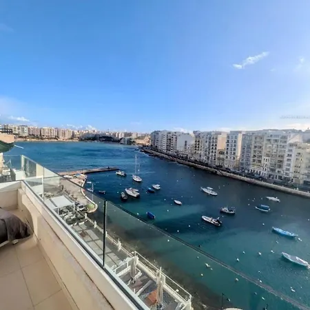 St Julian's Seafront 2br Spinola - Bbq & Peaceful 公寓 Saint Julian's