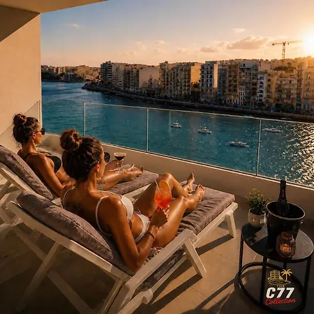 St Julian's Seafront 2br Spinola - Bbq & Peaceful *