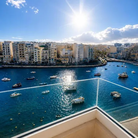 St Julian's Seafront 2br Spinola - Bbq & Peaceful Appartamento San Giuliano